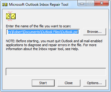 Particular Location program 32 in Exe scanpst.exe outlook 2007 free